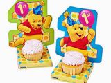 Winnie the Pooh Decorations 1st Birthday Disney Winnie the Pooh 1st Birthday Dots Cupcake Holders