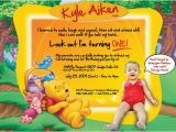 Winnie the Pooh First Birthday Invitations Beauty and the Beast Birthday Party Invitation Ideas