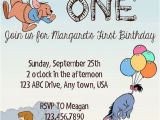 Winnie the Pooh First Birthday Invitations Winnie the Pooh Birthday Invitation by Speckledinsunlight