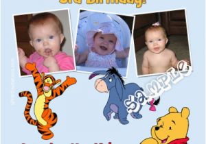 Winnie the Pooh First Birthday Invitations Winnie the Pooh Birthday Invitations Characters