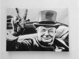 Winston Churchill Birthday Card Winston Churchill Greeting Card Vintage Portrait Of British