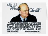 Winston Churchill Birthday Card Winston Churchill Quote On Taxation Greeting Cards Zazzle