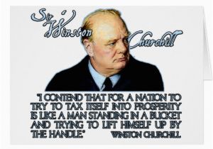 Winston Churchill Birthday Card Winston Churchill Quote On Taxation Greeting Cards Zazzle
