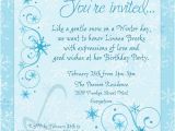 Winter Birthday Invitation Template Winter Birthday Party Invitations Cimvitation