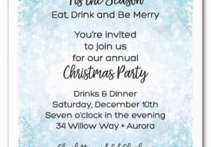 Winter themed Birthday Invitations Winter Wonderland Holiday Invitations