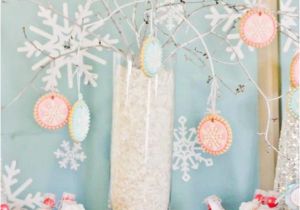 Winter Wonderland 1st Birthday Decorations Kara 39 S Party Ideas Winter Wonderland Girl Snow 1st