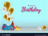 Wish Wallpapers Happy Birthday Banner Happy Birthday Background Template Royalty Free Vector Image