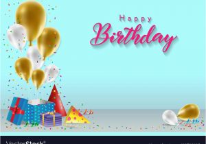 Wish Wallpapers Happy Birthday Banner Happy Birthday Background Template Royalty Free Vector Image