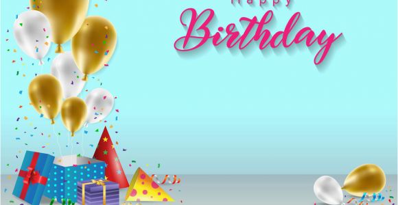 Wish Wallpapers Happy Birthday Banner Happy Birthday Background Template Royalty Free Vector Image