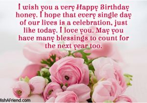 Wish You A Very Happy Birthday Quotes Honey Birthday Wishes Segerios Com