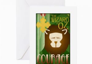 Wizard Of Oz Birthday Cards Wizard Of Oz Cowardly Lion De Greeting Cards 10 P by