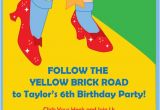 Wizard Of Oz Birthday Party Invitations Items Similar to Wizard Of Oz Dorothy Ruby Slippers