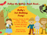 Wizard Of Oz Birthday Party Invitations Wizard Of Oz Birthday Party Invitations Ideas Bagvania