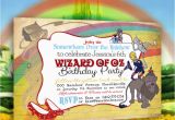 Wizard Of Oz Birthday Party Invitations Wizard Of Oz Invitation