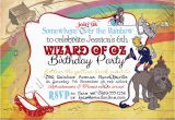 Wizard Of Oz Birthday Party Invitations Wizard Of Oz Invitation