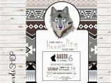 Wolf Birthday Invitations Items Similar to Hoowwling Wolf Boy Birthday Party