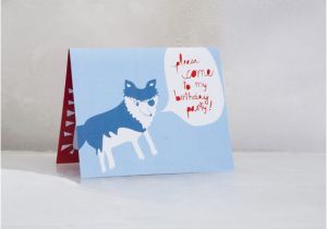 Wolf Birthday Invitations Items Similar to Vinnie the Pirate Wolf Quirky Birthday