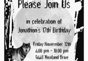 Wolf Birthday Invitations Personalized Wolf Invitations Custominvitations4u Com