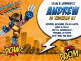 Wolverine Birthday Invitations Wolverine Birthday Invitations Kustom Kreations