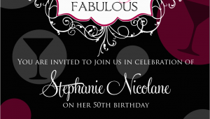 Womans 50th Birthday Invitations Free Printable 50th Birthday Invitations for Women