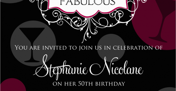 Womans 50th Birthday Invitations Free Printable 50th Birthday Invitations for Women