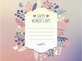 Women S Happy Birthday Card Happy Women 39 S Day Greeting Card Template Vector Free