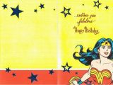 Wonder Woman Birthday Card Printable Wonder Woman Birthday Greeting Card 6 42 Picclick Uk