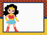 Wonder Woman Birthday Card Printable Wonder Woman Chibi Free Printable Invitations Oh My