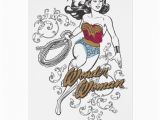Wonder Woman Birthday Card Printable Wonder Woman Flourish Card Zazzle