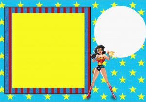 Wonder Woman Birthday Card Printable Wonder Woman Free Printable Invitations Oh My Fiesta