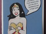 Wonder Woman Birthday Card Printable Wonder Woman Mash Up Veronica Birthday or Blank Card