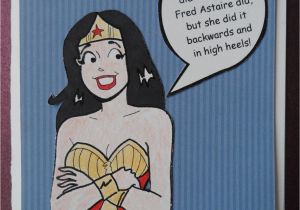 Wonder Woman Birthday Card Printable Wonder Woman Mash Up Veronica Birthday or Blank Card