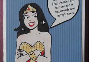 Wonder Woman Birthday Cards Wonder Woman Mash Up Veronica Birthday or Blank Card