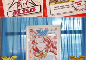 Wonder Woman Birthday Decorations Awesome Quot Wonder Woman Quot Birthday Party Pizzazzerie
