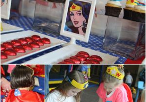 Wonder Woman Birthday Decorations Awesome Quot Wonder Woman Quot Birthday Party Pizzazzerie