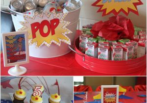 Wonder Woman Birthday Decorations Awesome Quot Wonder Woman Quot Birthday Party Pizzazzerie