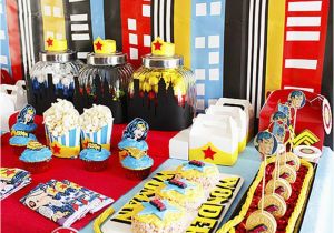 Wonder Woman Birthday Decorations Kara 39 S Party Ideas Wonder Woman Party Planning Ideas