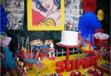 Wonder Woman Birthday Decorations Kara 39 S Party Ideas Wonder Woman themed Birthday Party