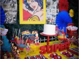 Wonder Woman Birthday Decorations Kara 39 S Party Ideas Wonder Woman themed Birthday Party