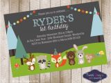 Woodland Animal Birthday Invitations Items Similar to Woodland forest Animals Invitation