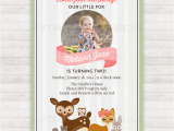 Woodland Animal Birthday Invitations Woodland Animals Birthday Invitation Customization How