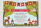 Woodland Animal Birthday Invitations Woodland Animals Birthday Invitation Woodland by