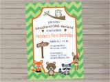 Woodland Onederland Birthday Invitations Woodland Onederland 1st Birthday Invitation Woodland