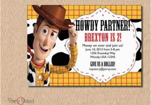 Woody Birthday Invitations Items Similar to toy Story Birthday Invitation Woody