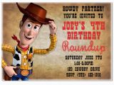 Woody Birthday Invitations toy Story Woody Birthday Party Invitation by