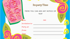 Word Birthday Invitation Template Birthday Party Invitations Microsoft Word Templates