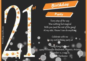 Wording for 21st Birthday Invitation 21st Birthday Party Invitation Wording Wordings and Messages