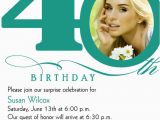 Wording for 40th Birthday Party Invitations 40th Birthday Invitation Wording Bagvania Free Printable