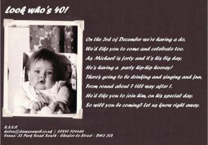 Wording for 40th Birthday Party Invitations 40th Birthday Party Invitation Wording Free Printable