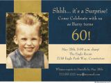 Wording for 60th Birthday Party Invitations Free 60 Surprise Birthday Invitation Template Wording